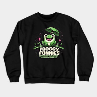 froggy funnies Crewneck Sweatshirt